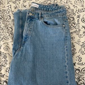 ZARA high waited crop flare jean